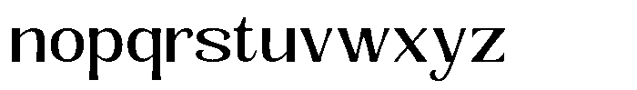 Senviro Smooth Expanded Font LOWERCASE