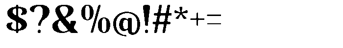 Senviro Smooth Extra Bold Semi Expan Font OTHER CHARS