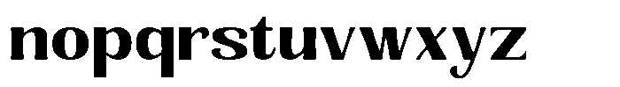Senviro Smooth Extra Bold Semi Expan Font LOWERCASE