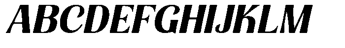 Senviro Smooth Extra Bold Slan Sem Exp Font UPPERCASE