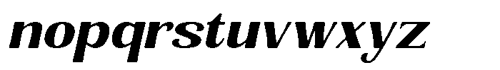 Senviro Smooth Extra Bold Slan Sem Exp Font LOWERCASE