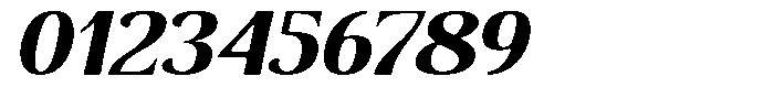 Senviro Smooth Extra Bold Slant Expan Font OTHER CHARS