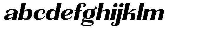 Senviro Smooth Extra Bold Slant Expan FONT