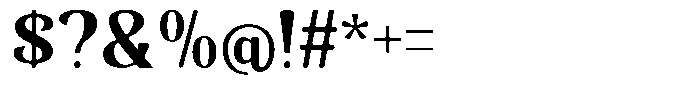 Senviro Smooth Extra Bold Font OTHER CHARS
