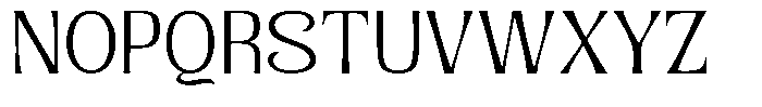 Senviro Smooth Extra Light Semi Expa Font UPPERCASE