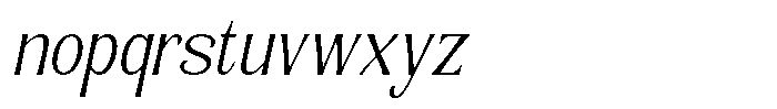Senviro Smooth Extra Light Slan Sem Con Font LOWERCASE