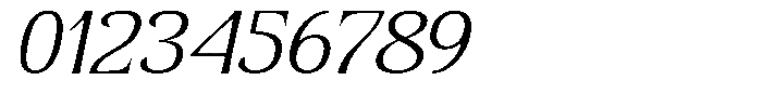 Senviro Smooth Extra Light Slant Expan Font OTHER CHARS