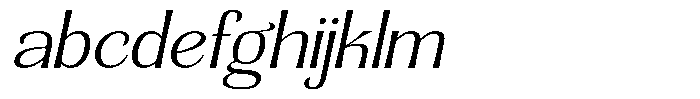 Senviro Smooth Extra Light Slant Expan FONT