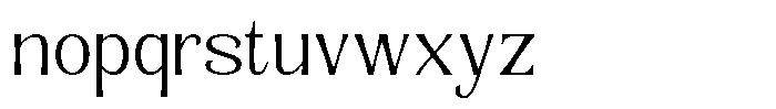Senviro Smooth Extra Light Font LOWERCASE