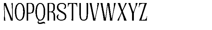 Senviro Smooth Light Condensed Font UPPERCASE