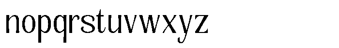Senviro Smooth Light Semi Condensed Font LOWERCASE