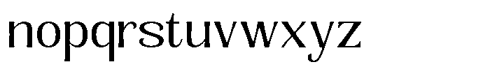 Senviro Smooth Light Semi Expanded Font LOWERCASE