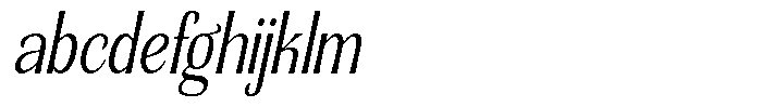 Senviro Smooth Light Slant Condensed FONT