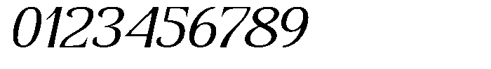 Senviro Smooth Light Slant Expanded Font OTHER CHARS