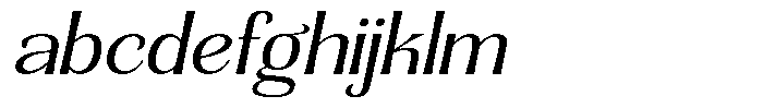 Senviro Smooth Light Slant Expanded FONT