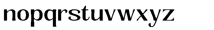 Senviro Smooth Medium Expanded Font LOWERCASE