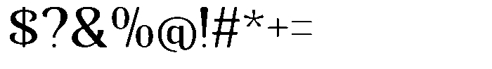 Senviro Smooth Medium Semi Expan Font OTHER CHARS