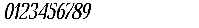 Senviro Smooth Medium Slant Conden Font OTHER CHARS