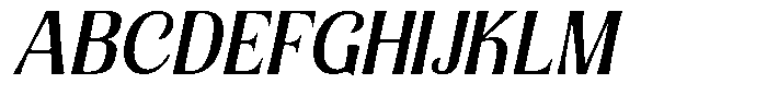 Senviro Smooth Medium Slant Font UPPERCASE