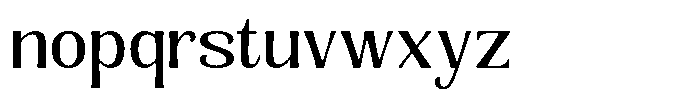 Senviro Smooth Regular Font LOWERCASE