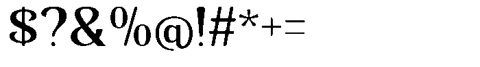 Senviro Smooth Semi Bold Semi Exp Font OTHER CHARS