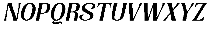 Senviro Smooth Semi Bold Slant Font UPPERCASE