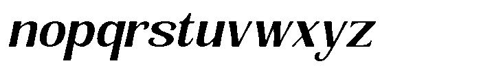 Senviro Smooth Semi Bold Slant Font LOWERCASE