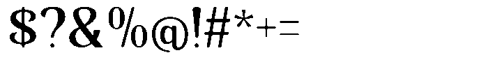 Senviro Smooth Semi Bold Font OTHER CHARS