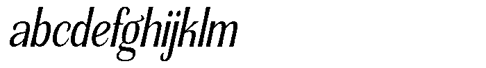 Senviro Smooth Slant Condensed FONT