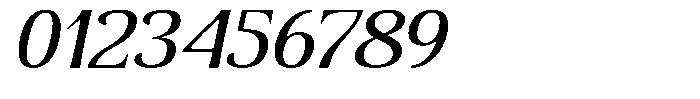 Senviro Smooth Slant Expanded Font OTHER CHARS