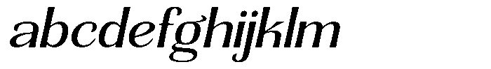 Senviro Smooth Slant Expanded FONT