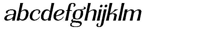 Senviro Smooth Slant Semi Expanded FONT
