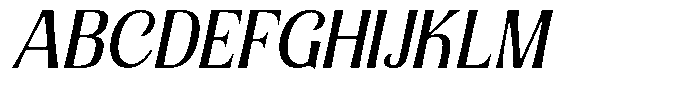 Senviro Smooth Slant Font UPPERCASE