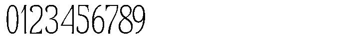 Senviro Smooth Thin Condensed Font OTHER CHARS