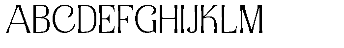 Senviro Smooth Thin Expanded Font UPPERCASE