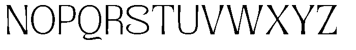 Senviro Smooth Thin Expanded Font UPPERCASE