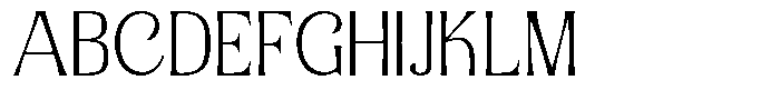 Senviro Smooth Thin Semi Expanded Font UPPERCASE