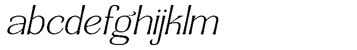 Senviro Smooth Thin Slant Expanded FONT