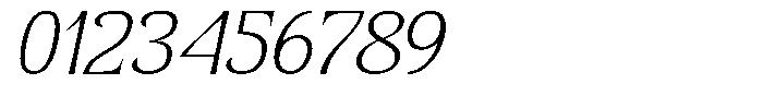 Senviro Smooth Thin Slant Semi Expan Font OTHER CHARS