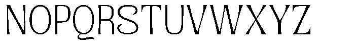 Senviro Smooth Thin Font UPPERCASE