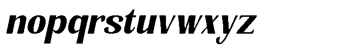 Senviro Soft Black Slant Semi Conde Font LOWERCASE