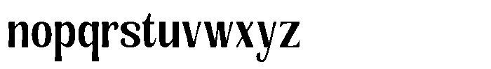 Senviro Soft Bold Condensed Font LOWERCASE