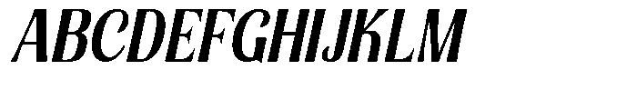 Senviro Soft Bold Slant Semi Conde Font UPPERCASE