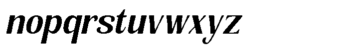 Senviro Soft Bold Slant Semi Conde Font LOWERCASE
