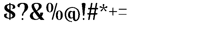 Senviro Soft Bold Font OTHER CHARS