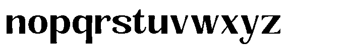 Senviro Soft Bold Font LOWERCASE