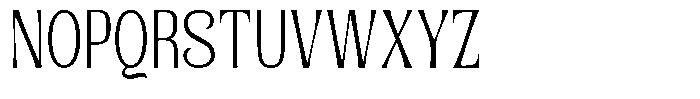 Senviro Soft Extra Light Condensed Font UPPERCASE