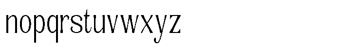 Senviro Soft Extra Light Condensed Font LOWERCASE