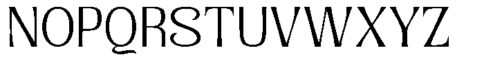 Senviro Soft Extra Light Semi Expan Font UPPERCASE