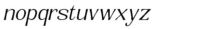 Senviro Soft Extra Light Slan Sem Exp Font LOWERCASE
